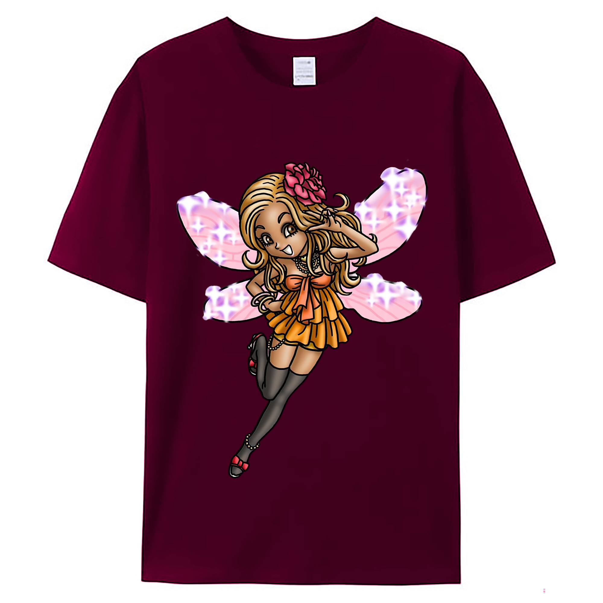 （画像用） ドラゴンクエスト Doragon Kuesuto Dragon Quest レディースカジュアルプリントTシャツ（綿100％）